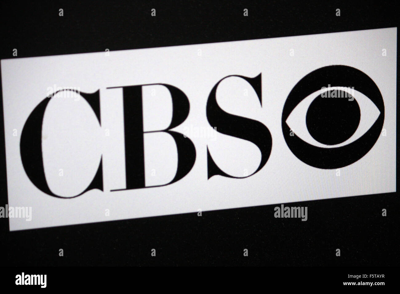 Markenname: 'CBS', Berlin. Stockfoto