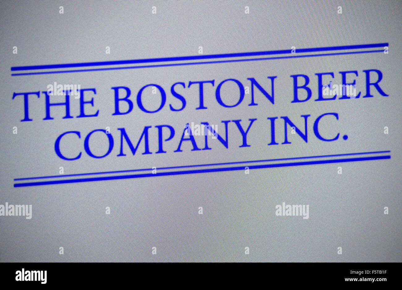 Markenname: "Boston Beer Company", Berlin. Stockfoto