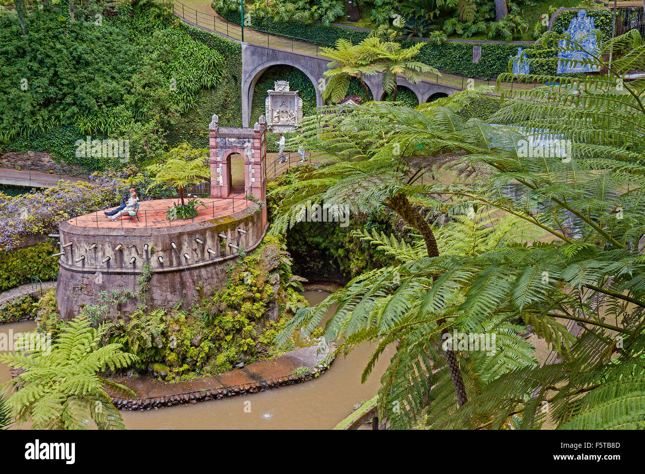 Der tropische Garten Monte Palace Madeira Portugal Stockfoto