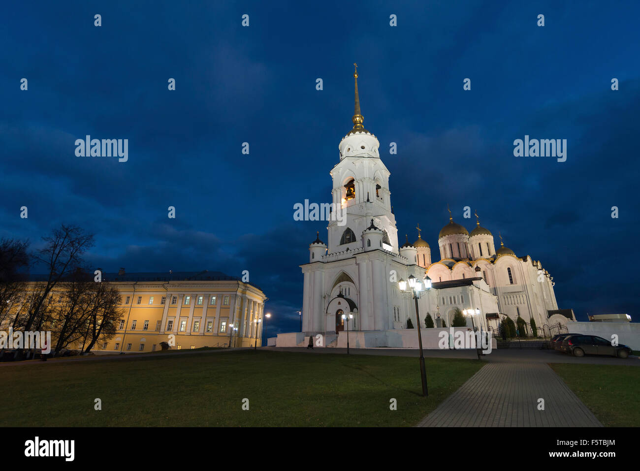 Uspenski-Kathedrale - UNESCO-Weltkulturerbe. Goldener Ring von Russland reisen. Wladimir, Russland Stockfoto