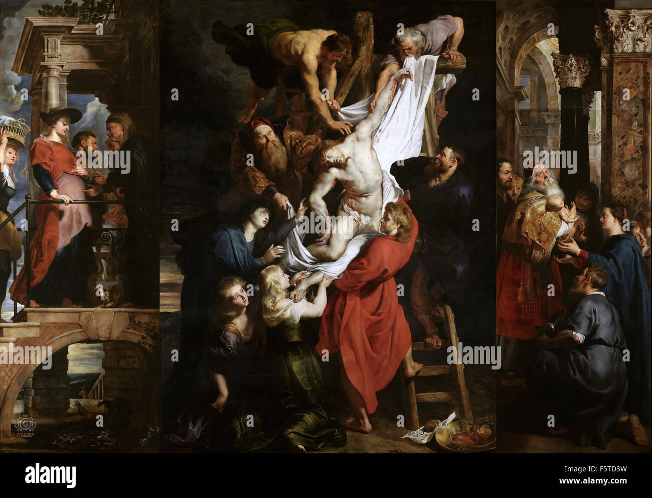 Rubens - die Kreuzabnahme Stockfoto