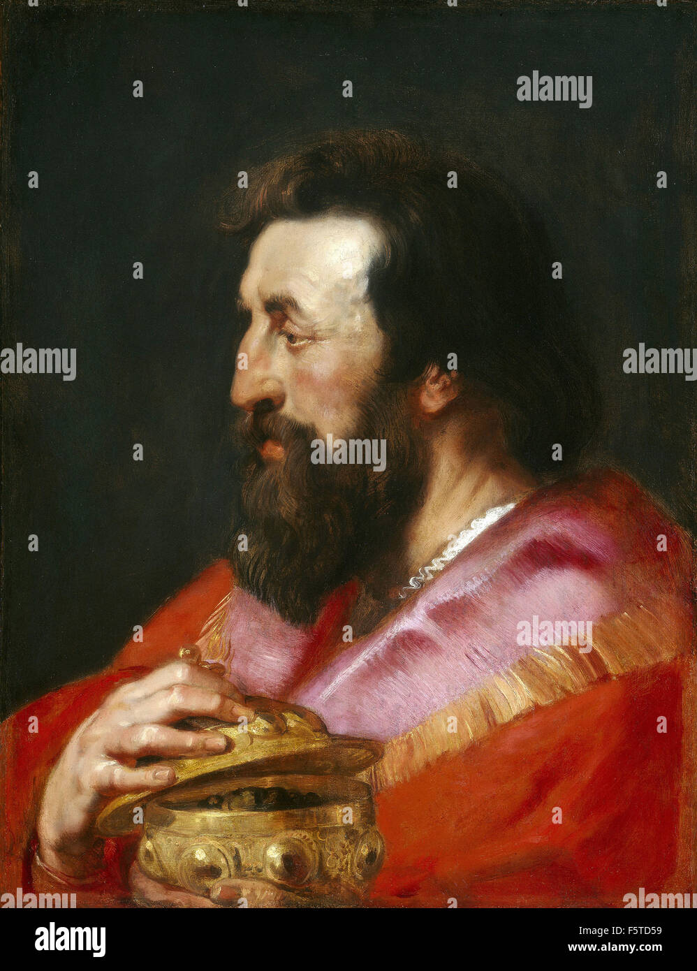 Rubens - Leiter einer der Heiligen drei Könige   Melchior, der assyrische König Stockfoto