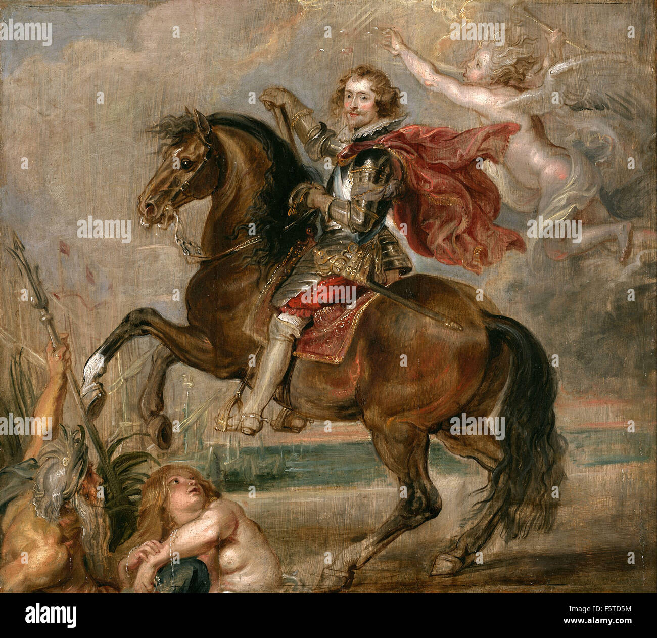 Rubens - Equestrian Porträt des Herzogs von Buckingham Stockfoto