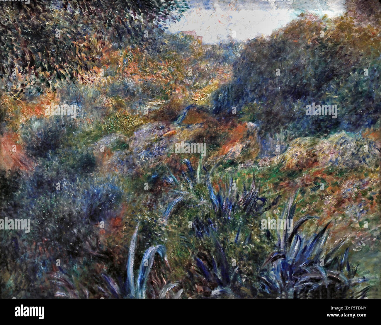 Algerische Landschaft, Schlucht der wilden Frau 1881 Pierre Auguste Renoir 1841-1919 Französisch impressionistischen France Stockfoto