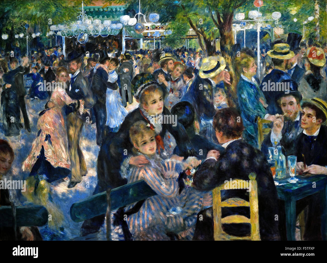 Bal du Moulin De La Galette1876 Pierre Auguste Renoir 1841-1919 Französisch impressionistischen Frankreich Stockfoto