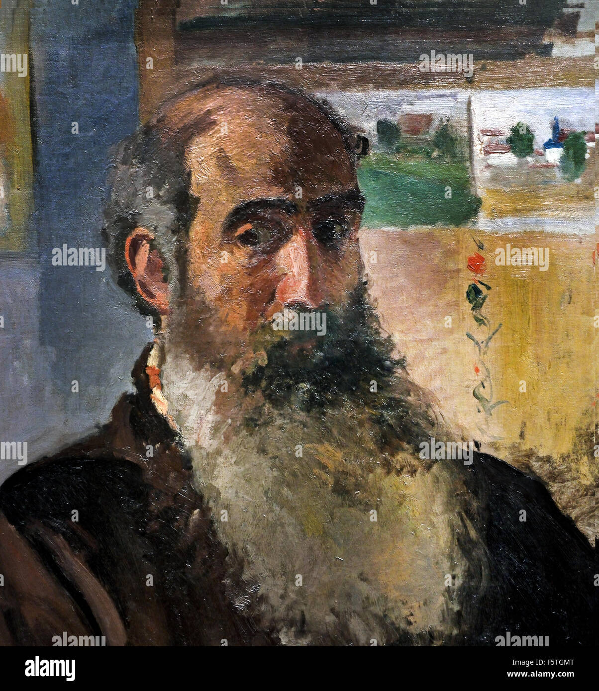 Portrait de l'artiste - Porträt des Künstlers 1873 Camille Pissarro 1830 - 1905 Frankreich Französisch Stockfoto