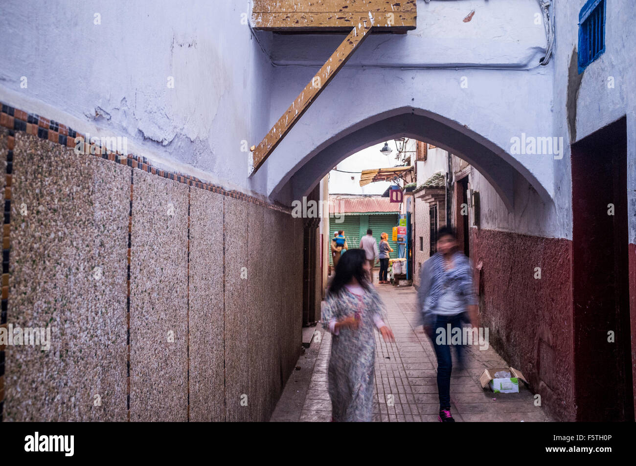 Straße der Medina (Altstadt), Rabat, Marokko. Stockfoto