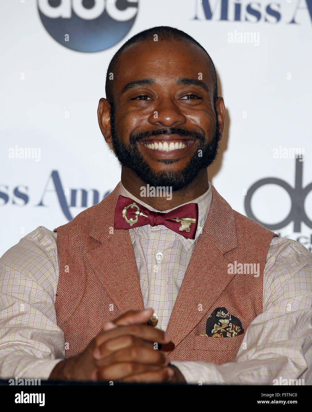 2016 Miss America Richter Pressekonferenz am Boardwalk Hall in Atlantic City, NJ mit: James Brown III wo: Atlantic City, New Jersey, Vereinigte Staaten, wann: 09 Sep 2015 Stockfoto