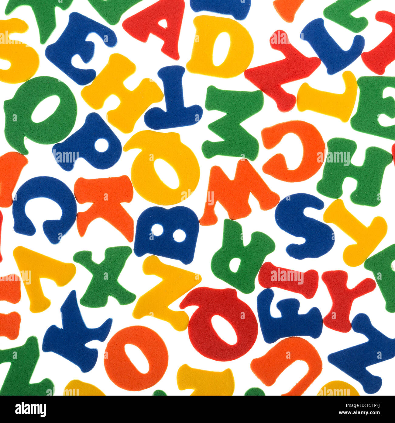 Abstrakten bunten Buchstaben. Verwendung für Hintergrund oder Textur Stockfoto