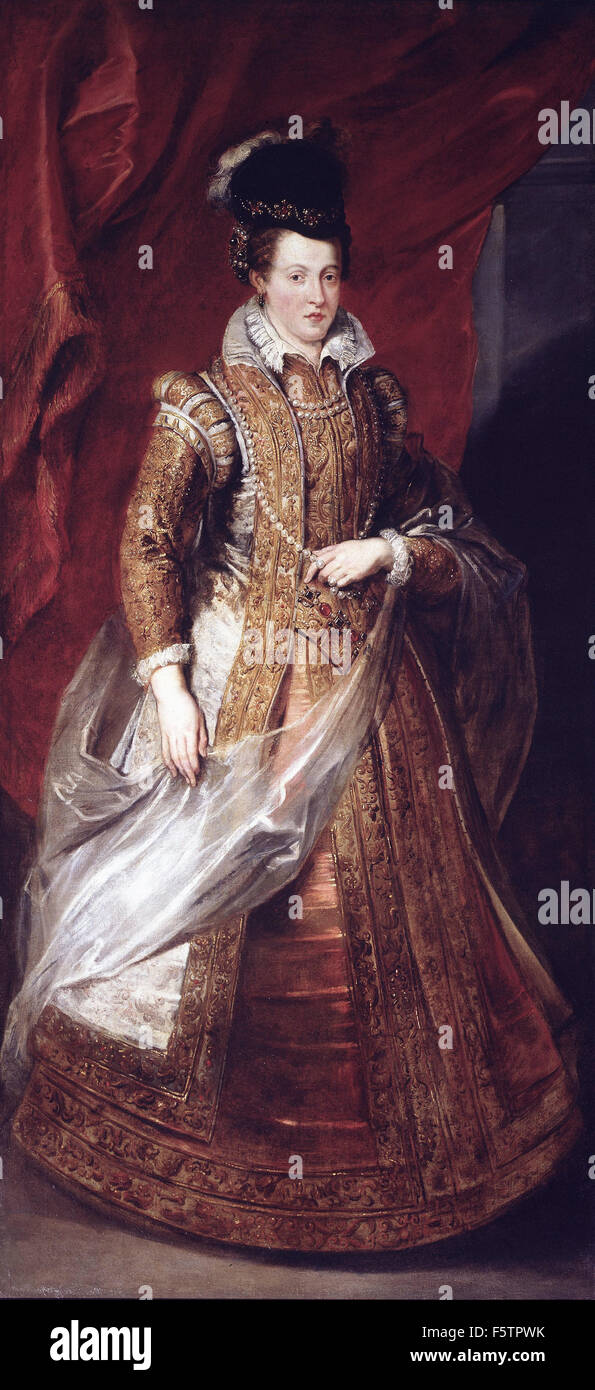 Rubens - Porträt von Joan Österreich, Großherzogin von Toskana, Mutter von Marie de Medici Stockfoto