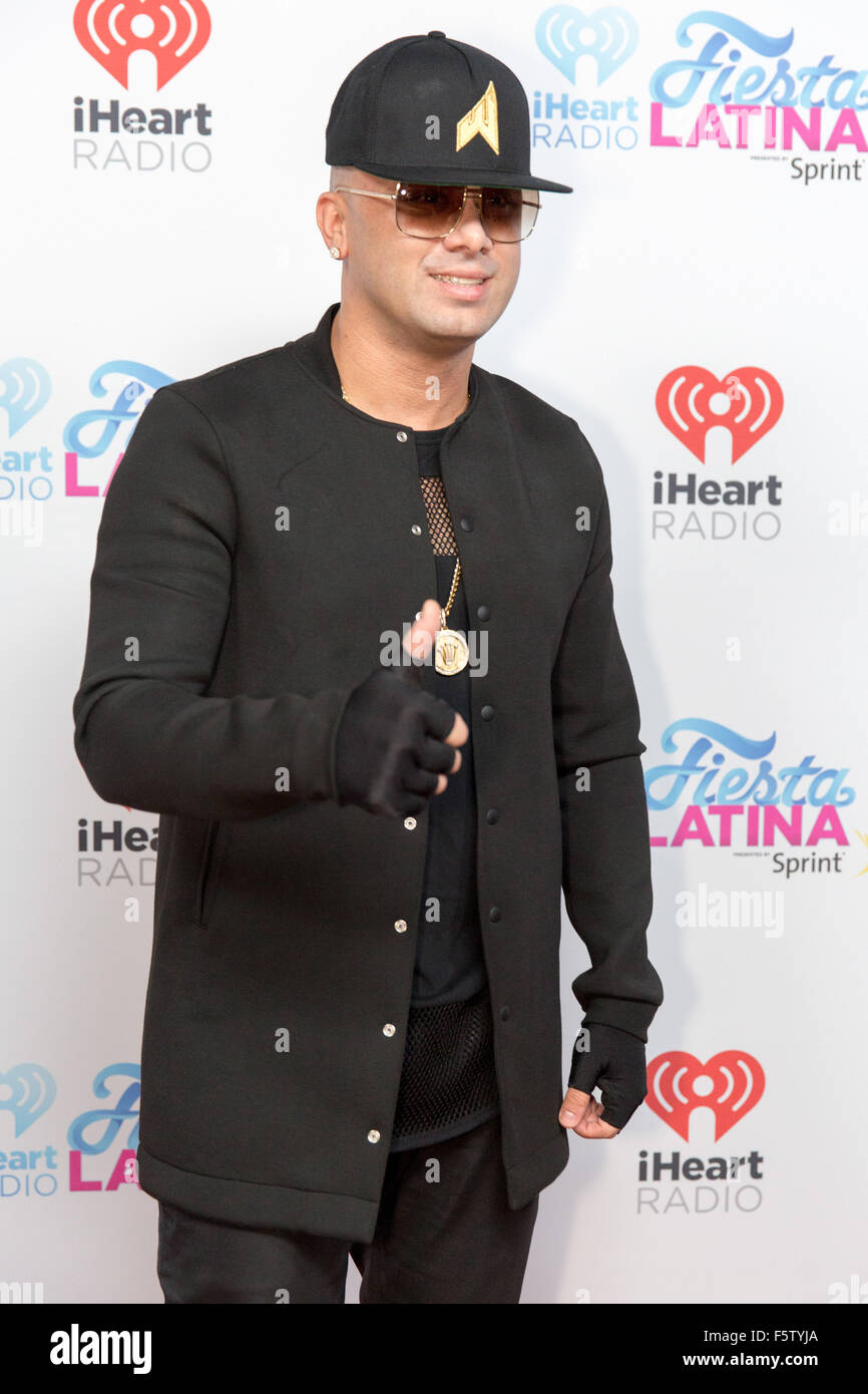 Miami, Florida, USA. 7. November 2015. Sängerin WISIN besucht das iHeartRadio Fiesta Latina Konzert im American Airlines Arena in Miami, Florida © Daniel DeSlover/ZUMA Draht/Alamy Live News Stockfoto