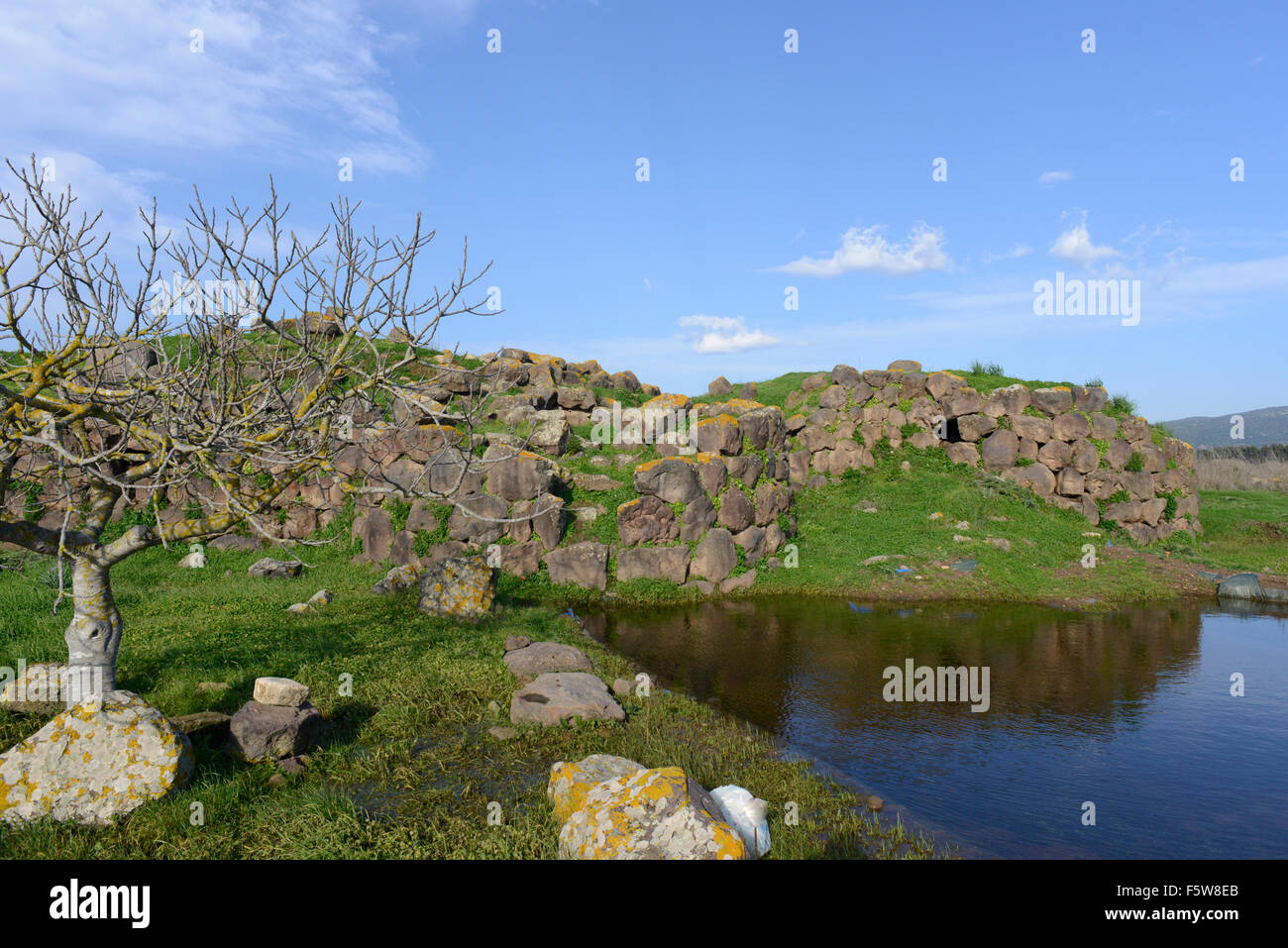 Nuraghe s'Uraki, San Vero Milis, Oristano Bezirk, Sardinien, Italien, Europa Stockfoto