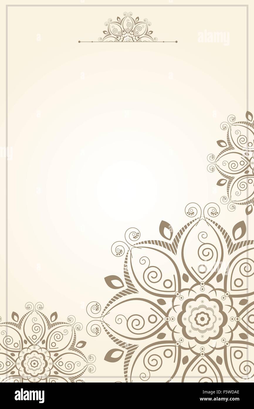 Eine Vektor-Illustration von floralen Muster Papierhintergrund Stock Vektor