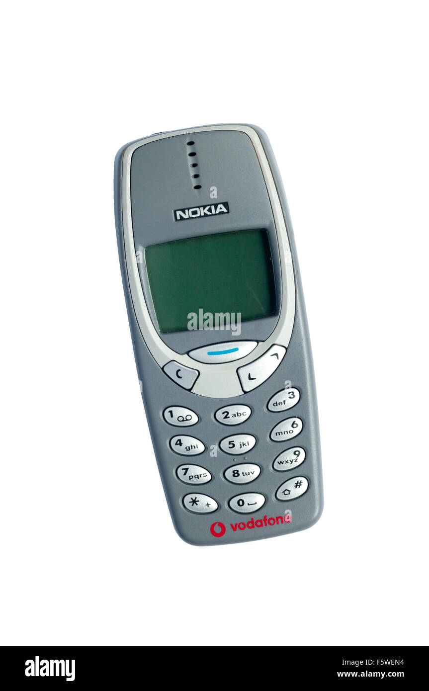 Eine Vodafone Branding Nokia 3310 umlagefinanzierten Mobile "Telefon. Stockfoto