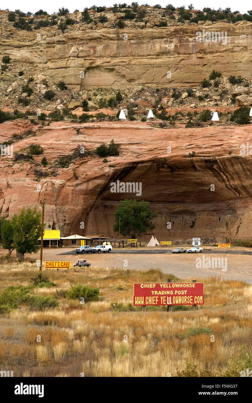 Chief Yellowhorse Handelsposten Lupton Arizona USA Stockfoto