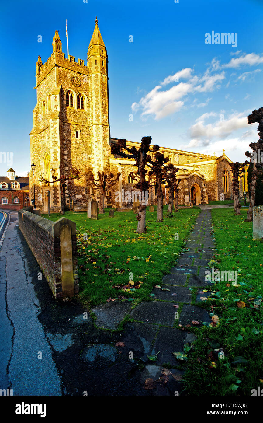 Str. Marys Kirche, alte Amersham Stockfoto