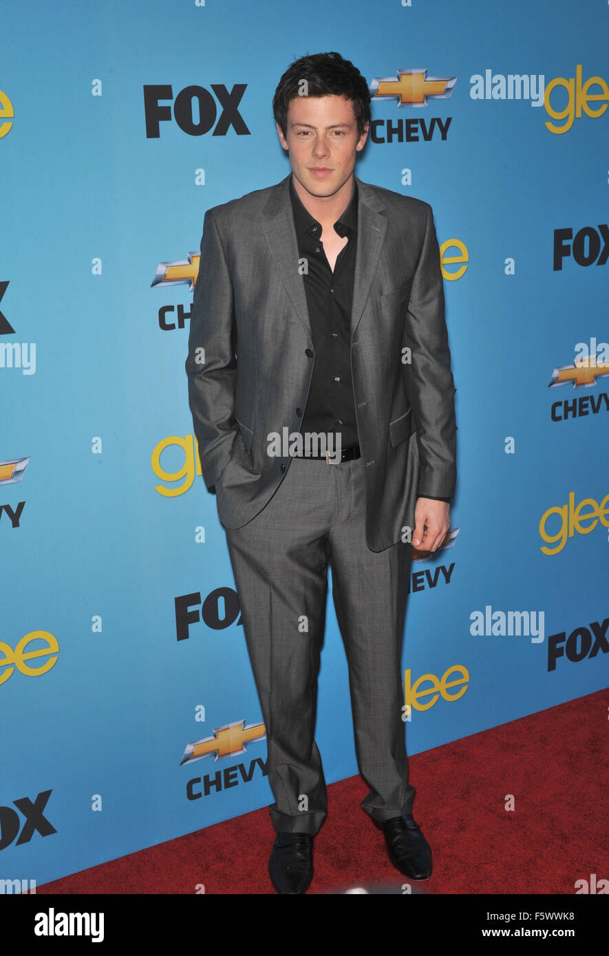 LOS ANGELES, CA - 12. April 2010: Cory Monteith in der Spring-Serie "Glee" premiere Party im Chateau Marmont, West Hollywood. Stockfoto