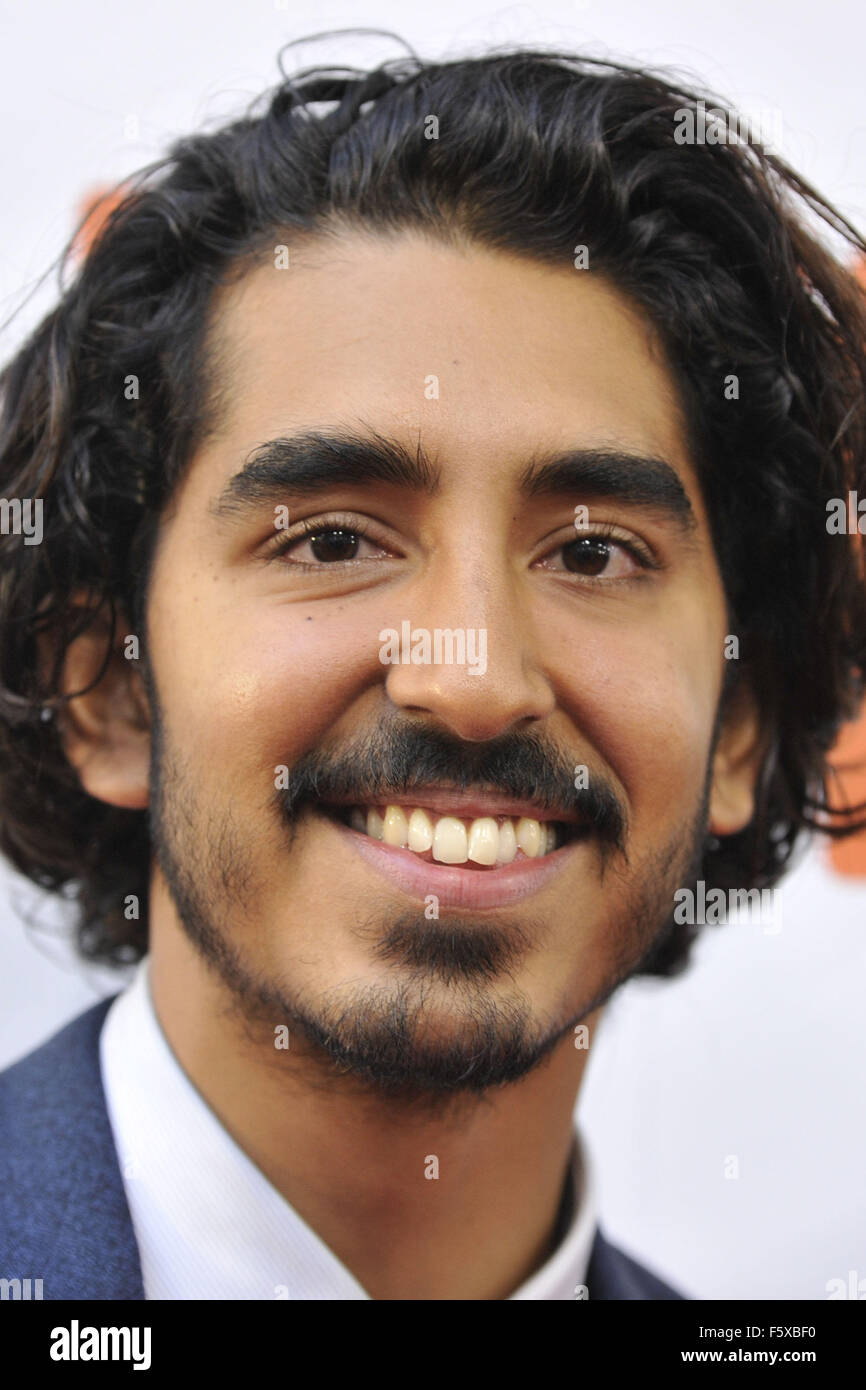 2015 Toronto International Film Festival - "Der Mann, der wusste, dass Unendlichkeit" Premiere in der Royal Thomson Hall - Ankünfte Featuring: Dev Patel wo: Toronto, Kanada: 17 Sep 2015 Stockfoto