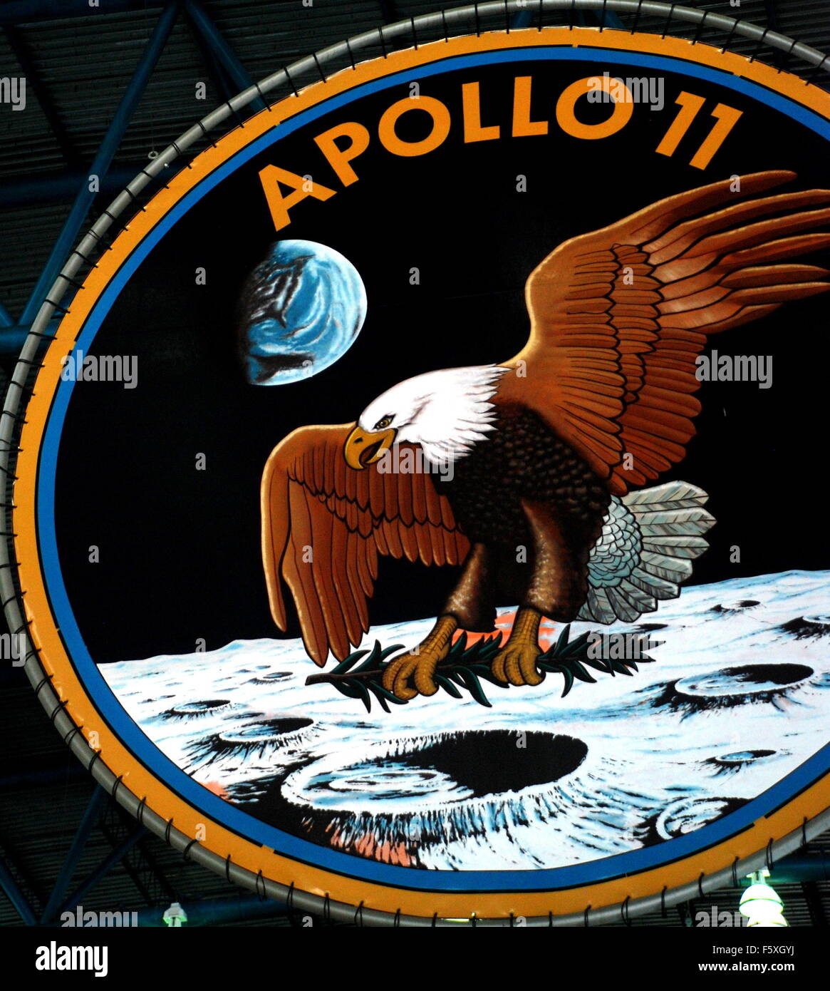 Apollo 11-Logo Stockfoto