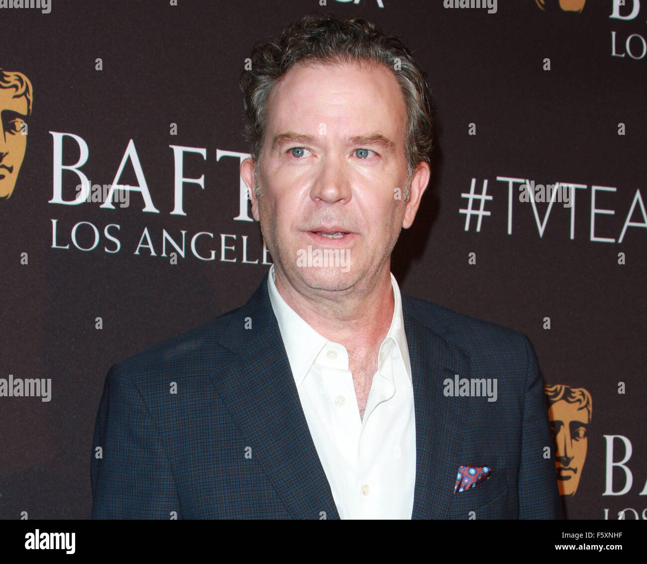BAFTA Los Angeles TV Tee 2015 statt am SLS Hotel - Anreise mit: Timothy Hutton Where: Los Angeles, California, Vereinigte Staaten von Amerika als: 19 Sep 2015 Stockfoto