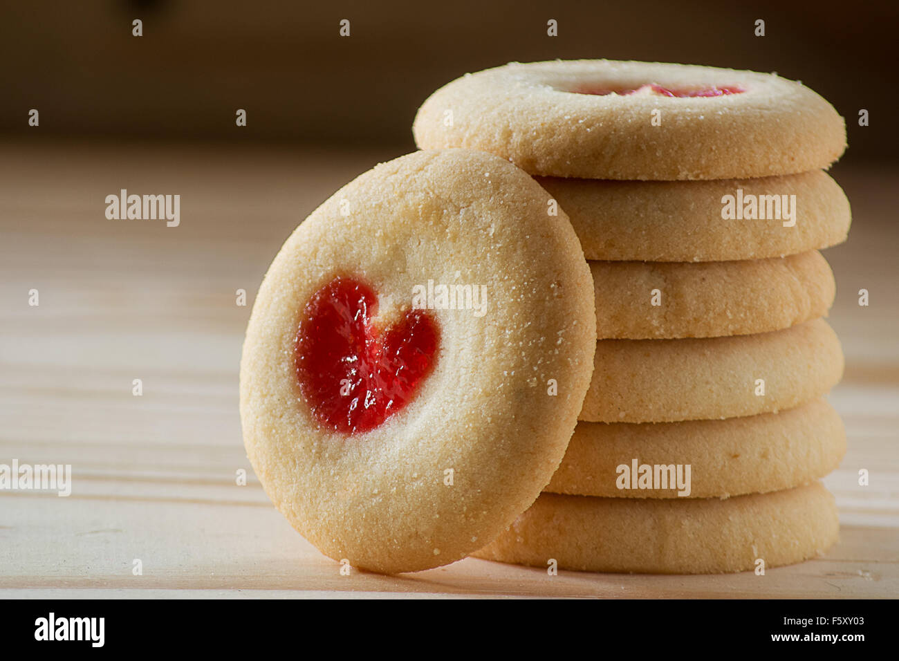 Jam Cookies Stockfoto