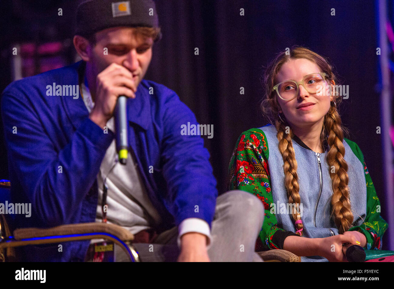 Harry Melling Und Jessie Cave auf der RingCon 2015 im Maritim Hotel. Bonn, Deutschland-06.11.2015/picture-Allianz Stockfoto