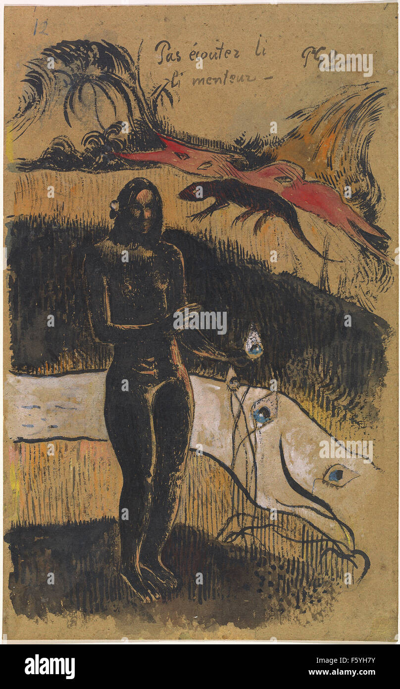 Paul Gauguin - Schiff Schiff Fenua Stockfoto