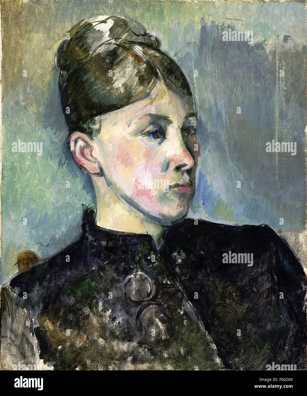 Paul Cézanne - Porträt von Madame Cézanne 12 Stockfoto