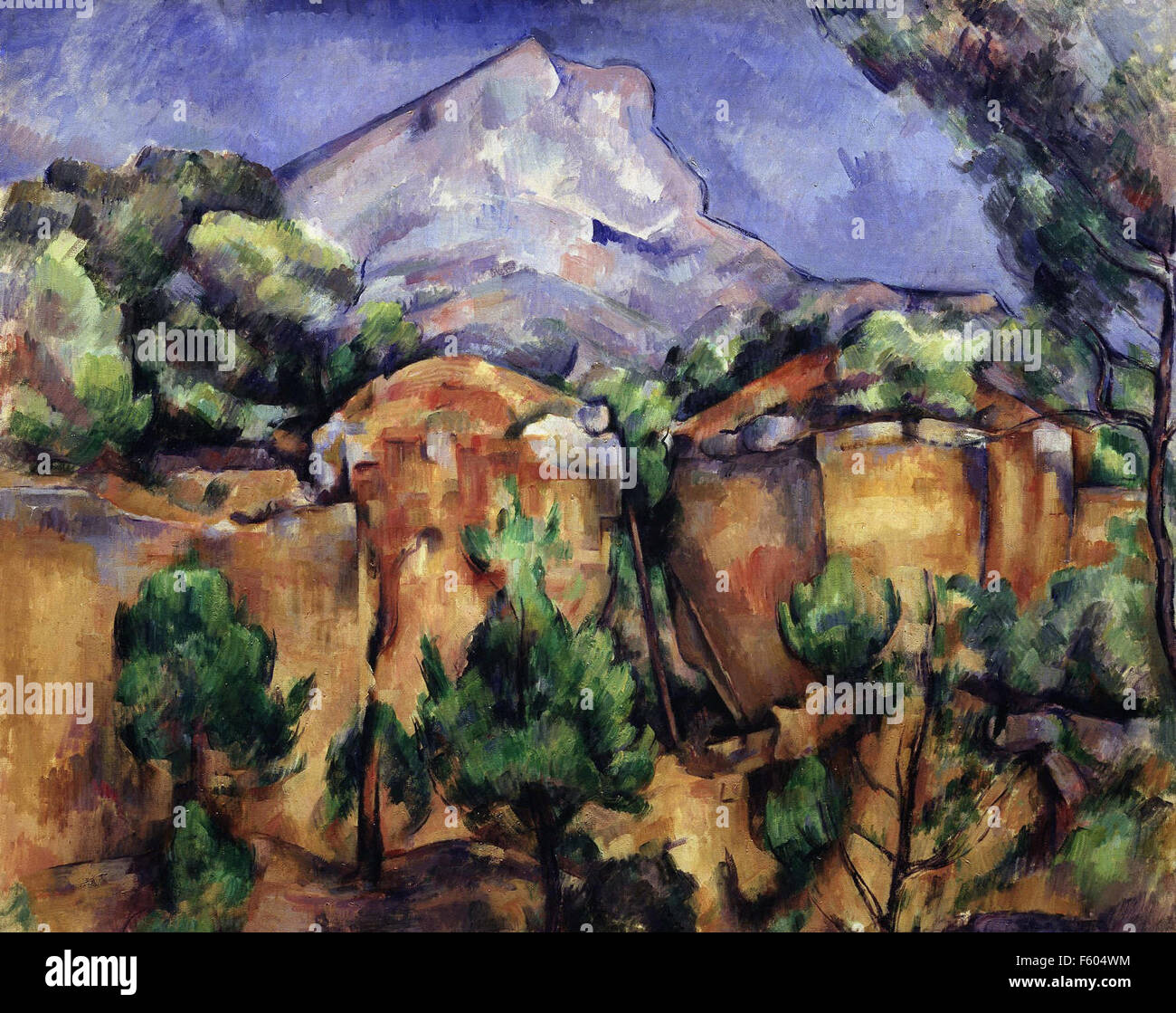 Paul Cézanne - Berg Sainte Victoire - 1887 Stockfoto