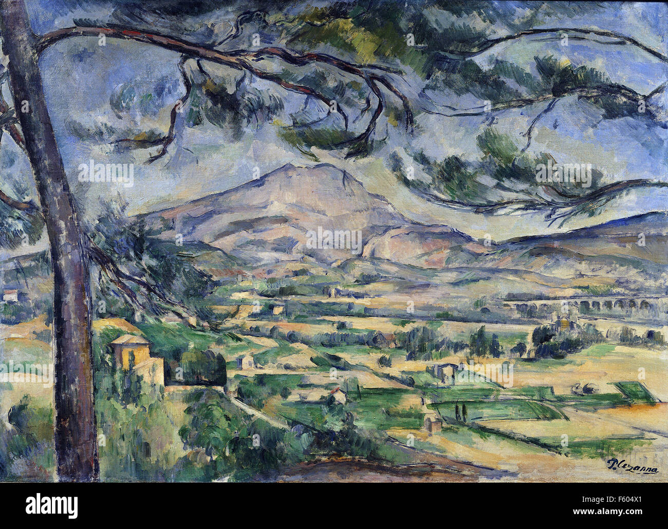 Paul Cézanne - La Montagne Sainte-Victoire - 1887 Stockfoto