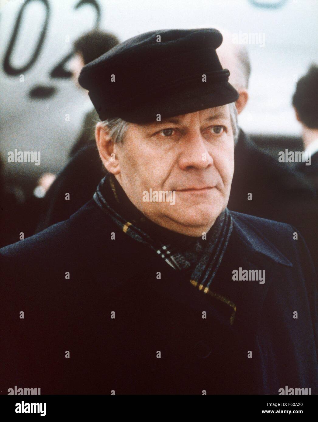 Bundeskanzler Helmut Schmidt (SPD) mit Schirmmütze im Jahr 1978