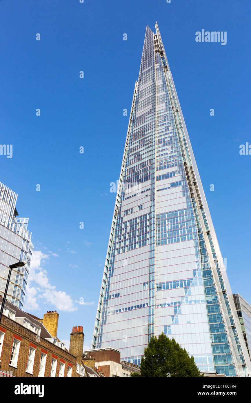 Blick auf die Scherbe. Das Gebäude ist das höchste in Europa. Stockfoto