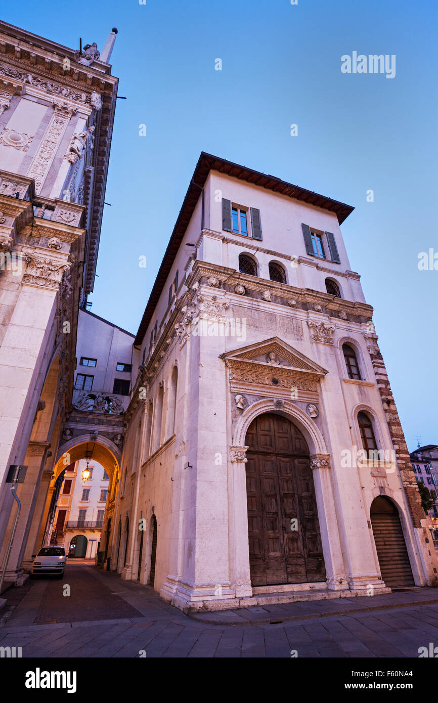 Alte Architektur von Brescia Stockfoto