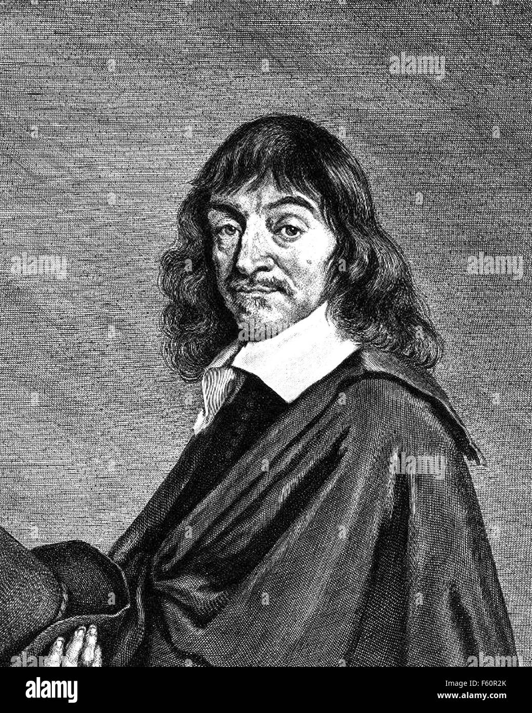 René DESCARTES (1596-1650), französischer Philosoph und Mathematiker über 1650 Stockfoto