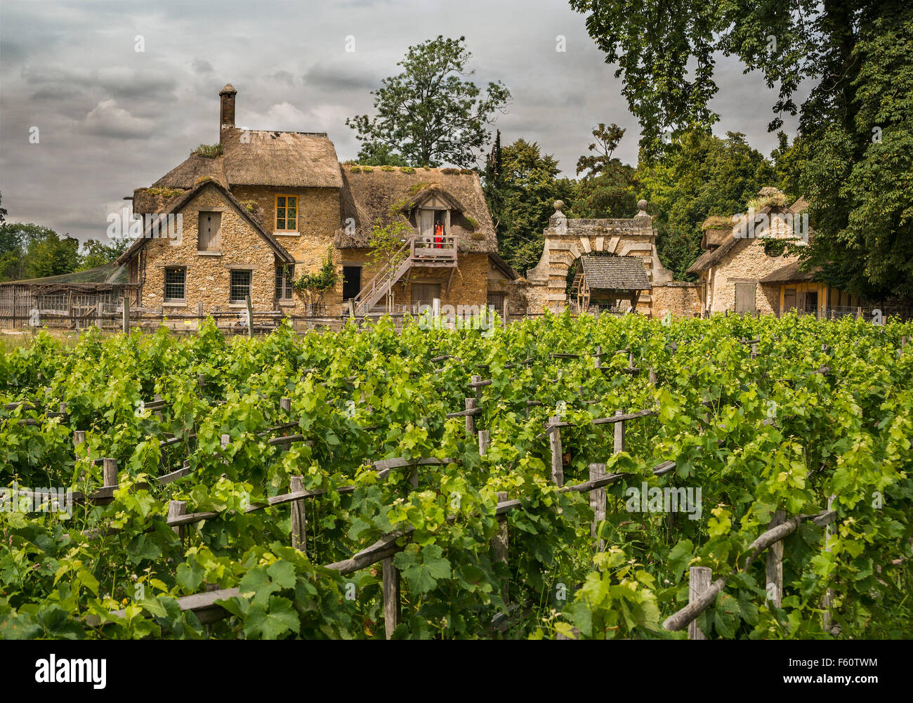 Marie Antoinette Haus Versailles Stockfoto