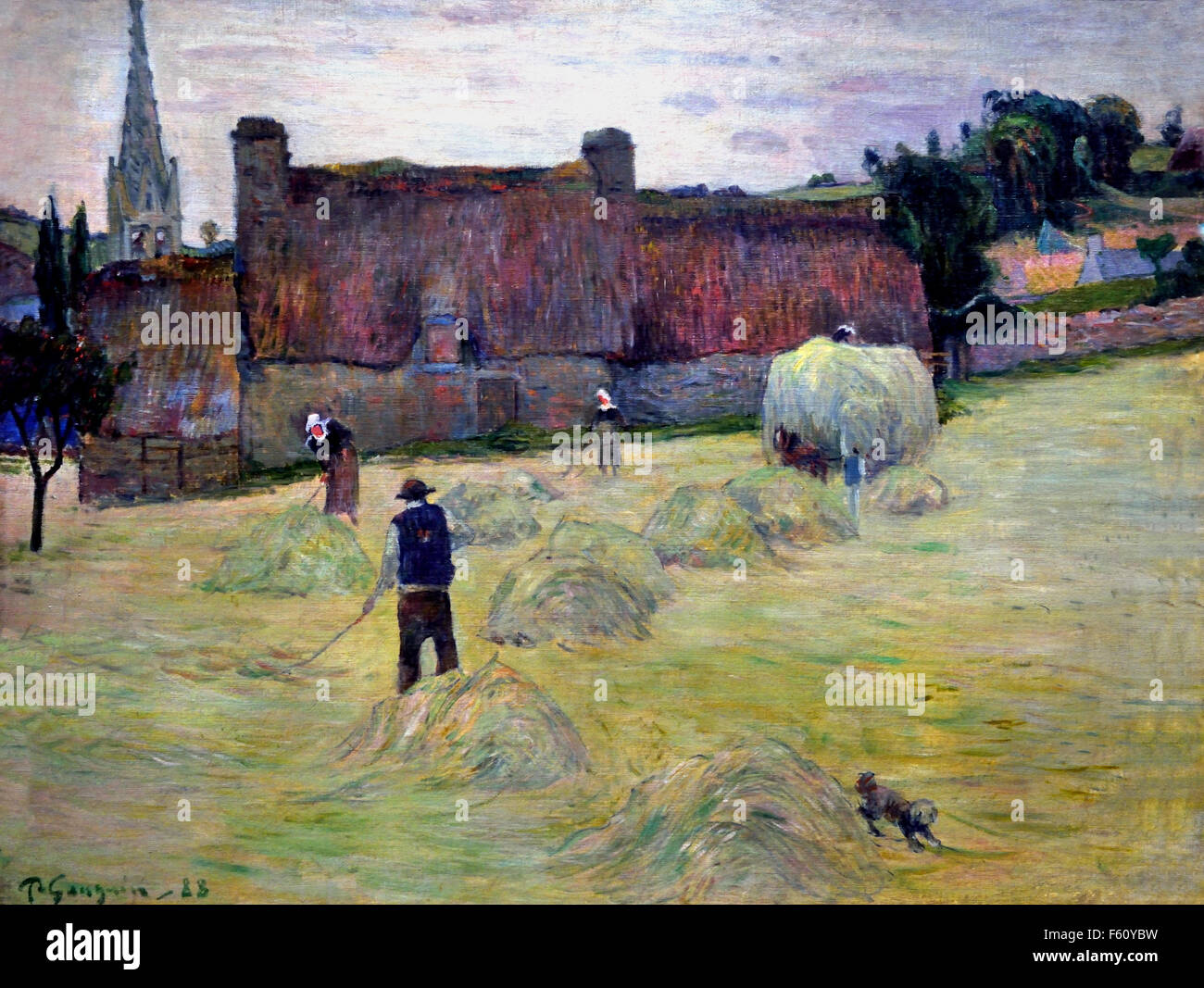 Heuernte in Bretagne 1888 Paul Gauguin 1848 – 1903 Frankreich Französisch Stockfoto
