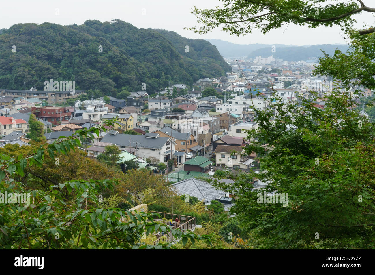 Die Stadt Kamakura, Japan. Stockfoto