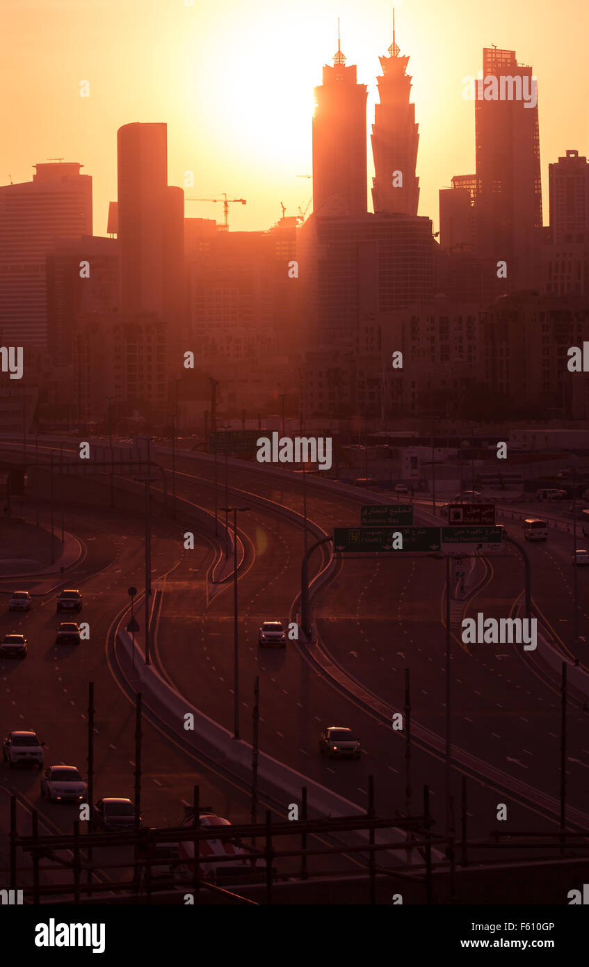 Abend in der Stadt Stockfoto