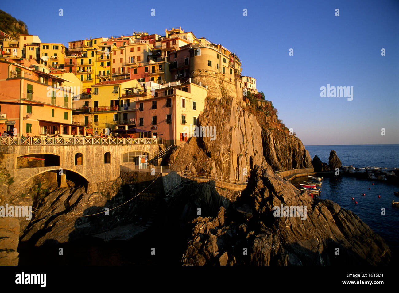 Italien, Ligurien, Nationalpark Cinque Terre, Riviera di Levante, Manarola Stockfoto