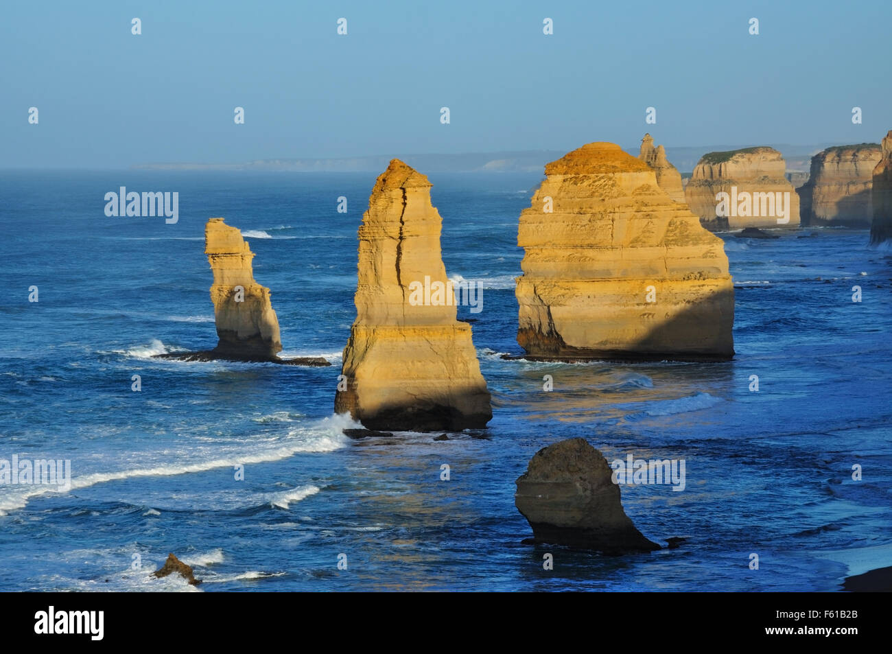 Sonnenaufgang in zwölf Apostel, Great Ocean Road, Australien. Stockfoto
