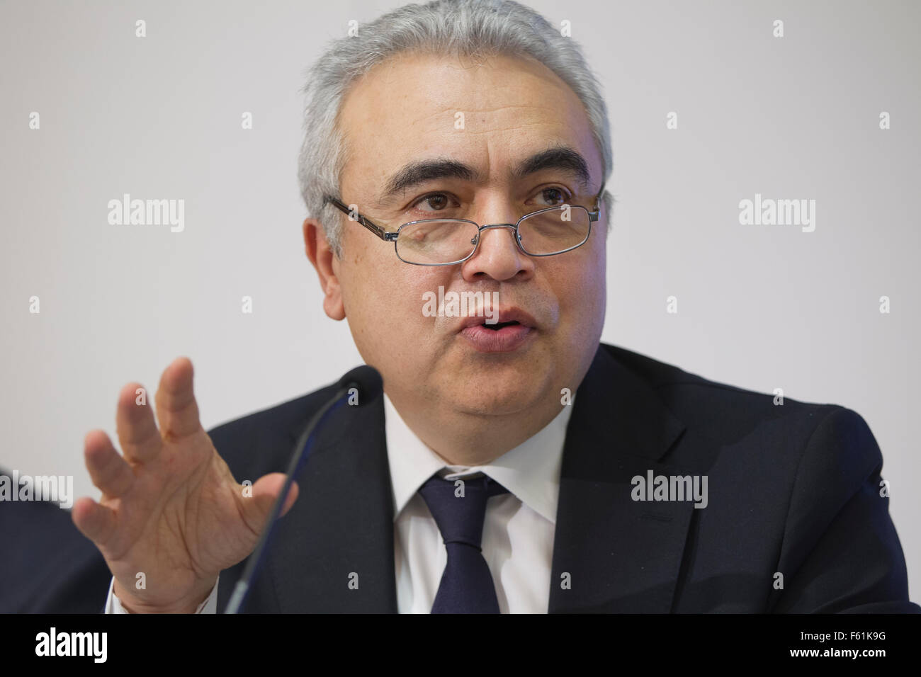 Fatih Birol, Exekutivdirektor der Internationalen Energieagentur, anlässlich der World Energy Outlook Conference, London, UK Stockfoto