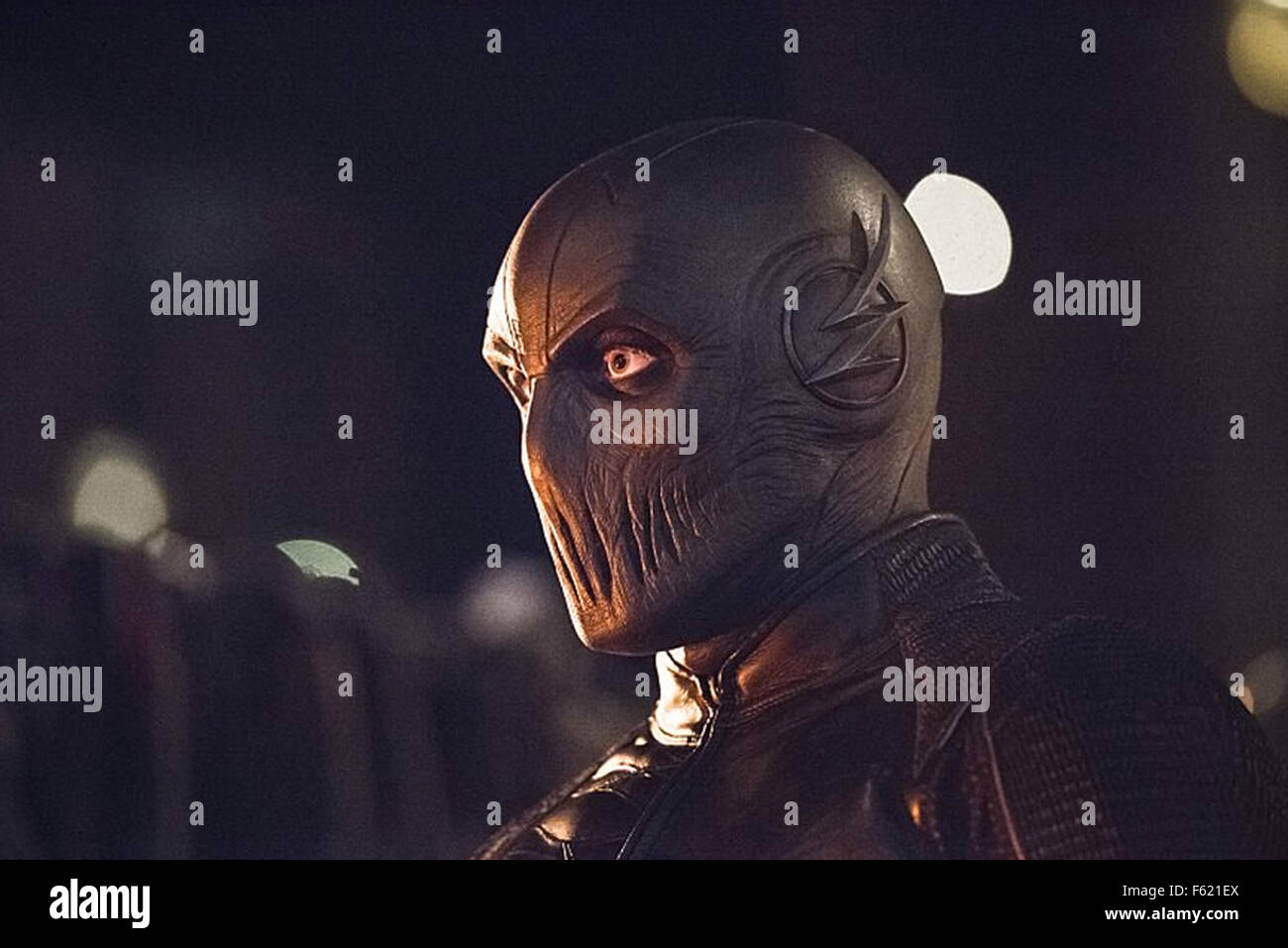 DER Blitz 2015 den CW-TV-Serie Folge Enter Zoom mit dem Zeichen umkehren Flash Stockfoto