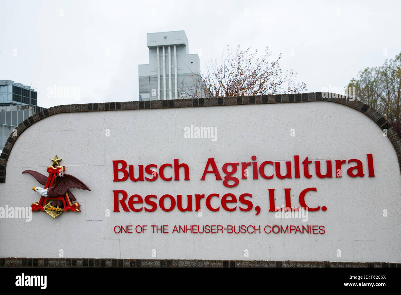 Ein Logo Zeichen außerhalb einer Einrichtung von Busch landwirtschaftlichen Ressourcen in Moorhead, Minnesota am 23. Oktober 2015 besetzt. Stockfoto