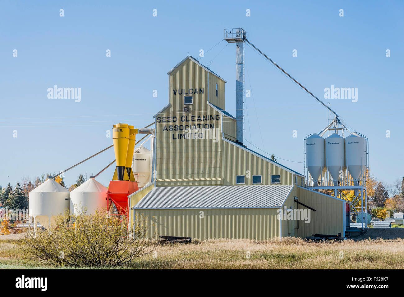 Grain Elevator, Vulcan, Alberta, Kanada Stockfoto