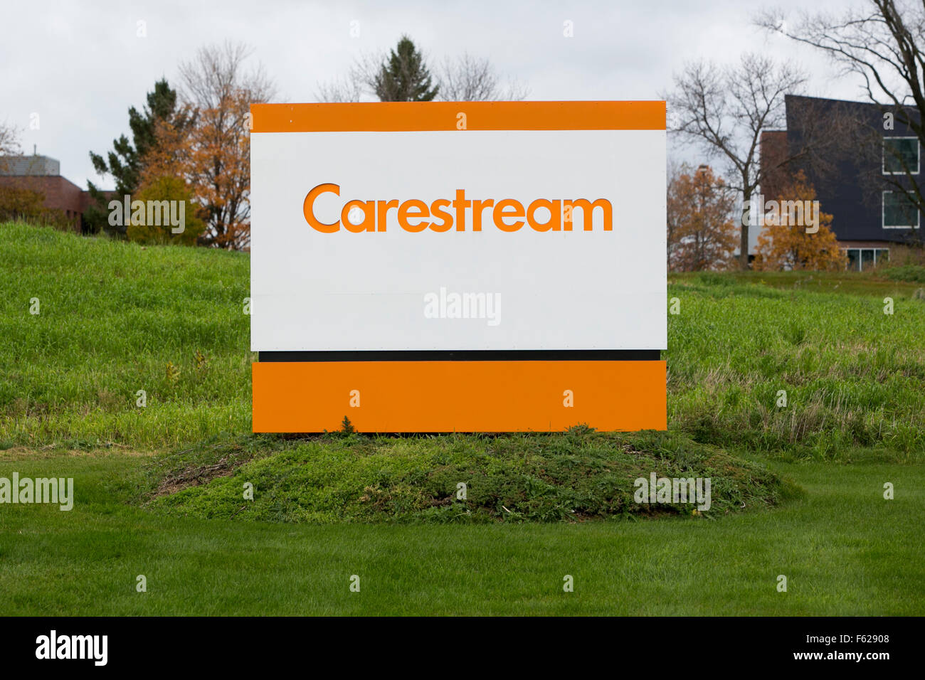 Ein Logo Zeichen außerhalb einer Einrichtung von Carestream Health in Oakdale, Minnesota am 24. Oktober 2015 besetzt. Stockfoto