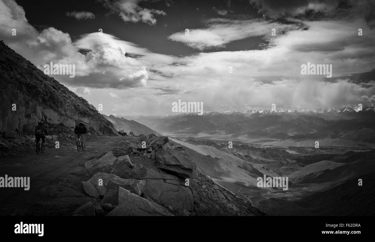 Khardung La Pass, Leh, Ladakh, Indien Stockfoto