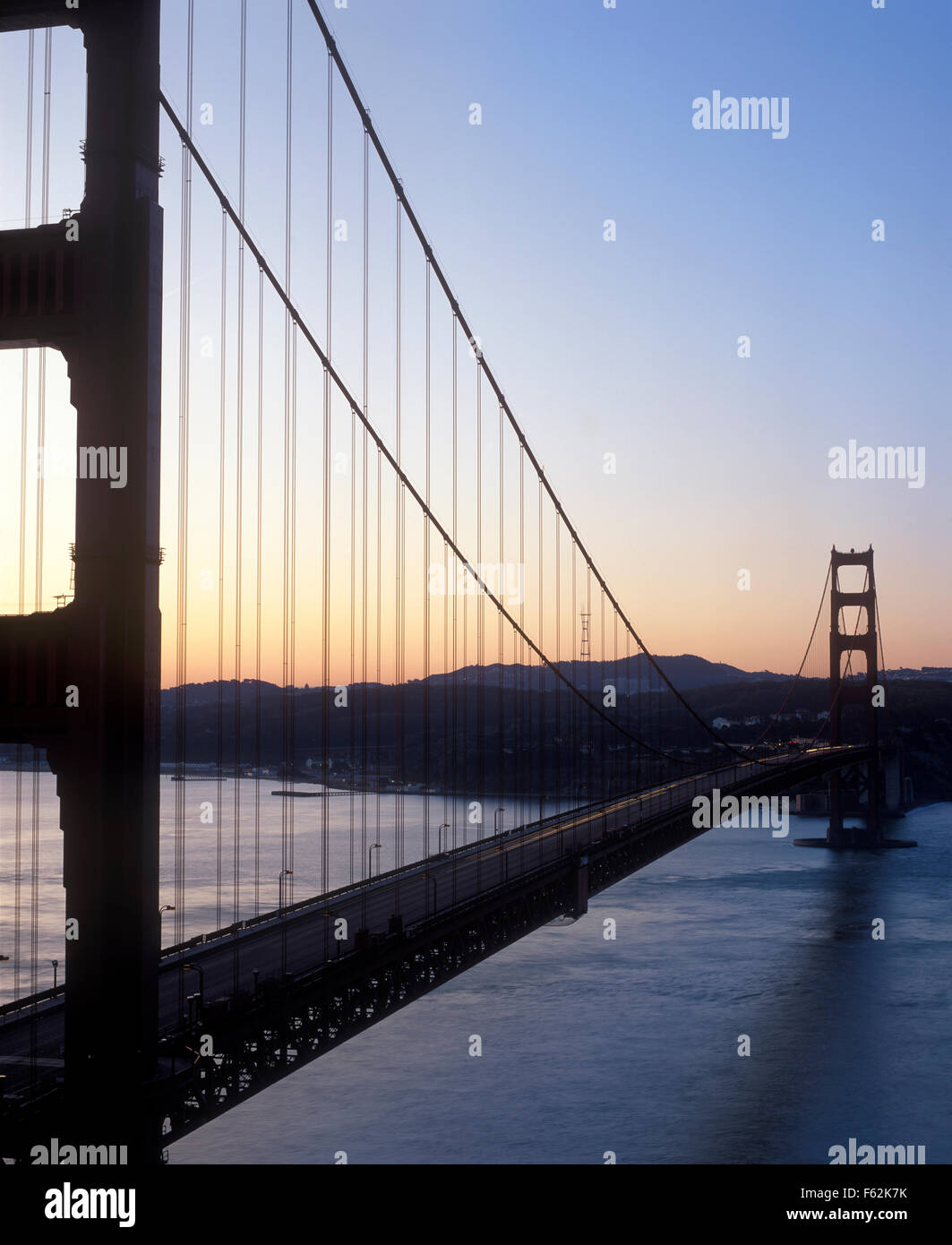 USA, California, Golden Gate Bridge, morgen Stockfoto