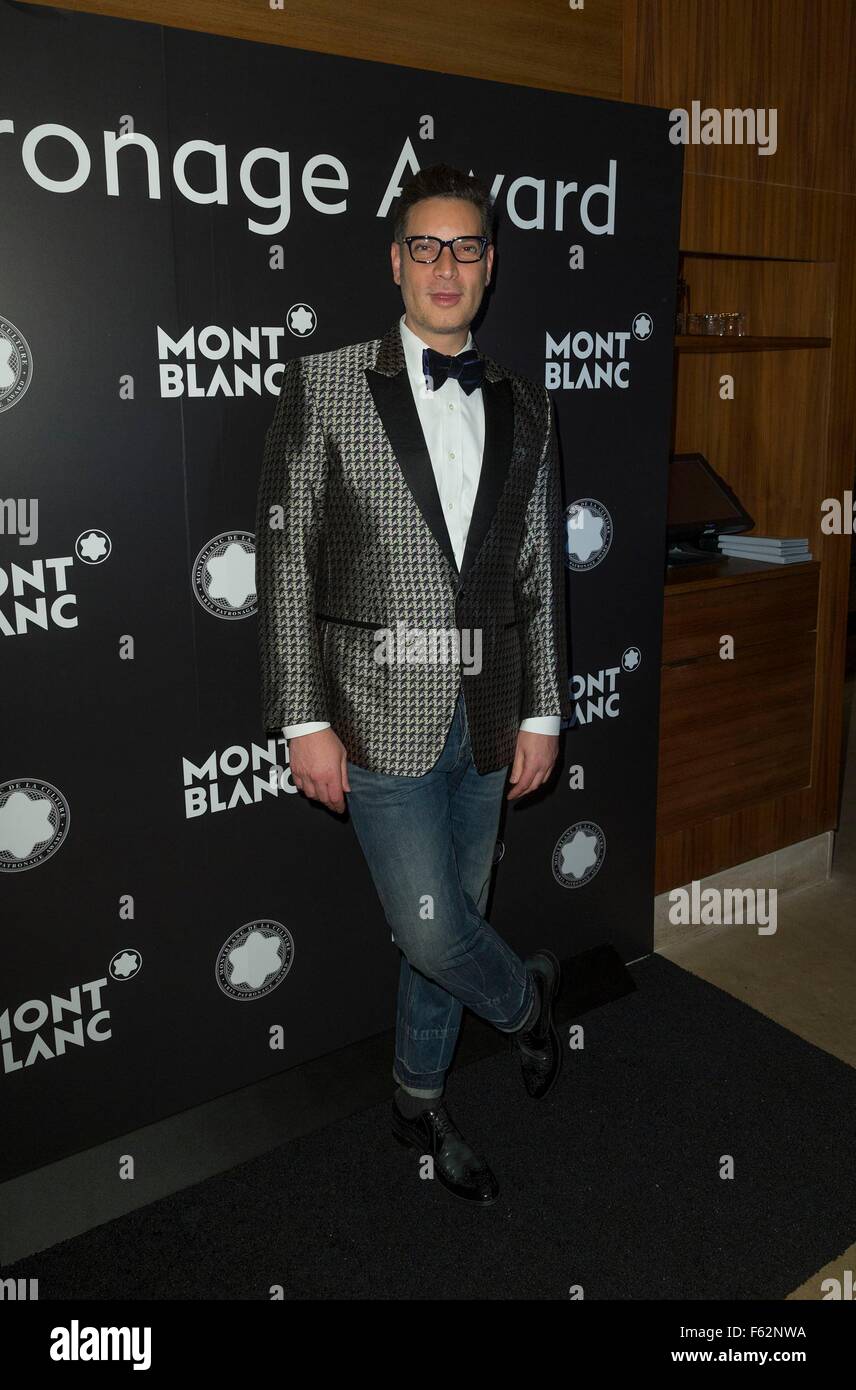 New York, NY, USA. 10. November 2015. Cameron Silver im Ankunftsbereich zum 24. Jahrestag des Montblanc De La Culture Arts Patronage Awards, Kappo Masa, New York, NY 10. November 2015. Bildnachweis: Lev Radin/Everett Collection/Alamy Live-Nachrichten Stockfoto