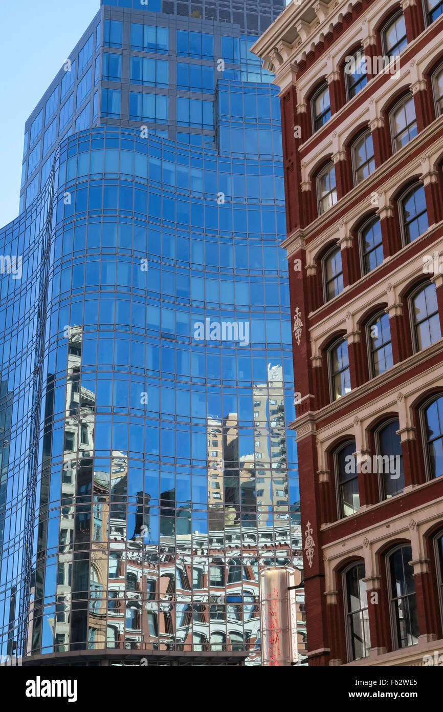 Architektur im Astor Place, NYC Stockfoto