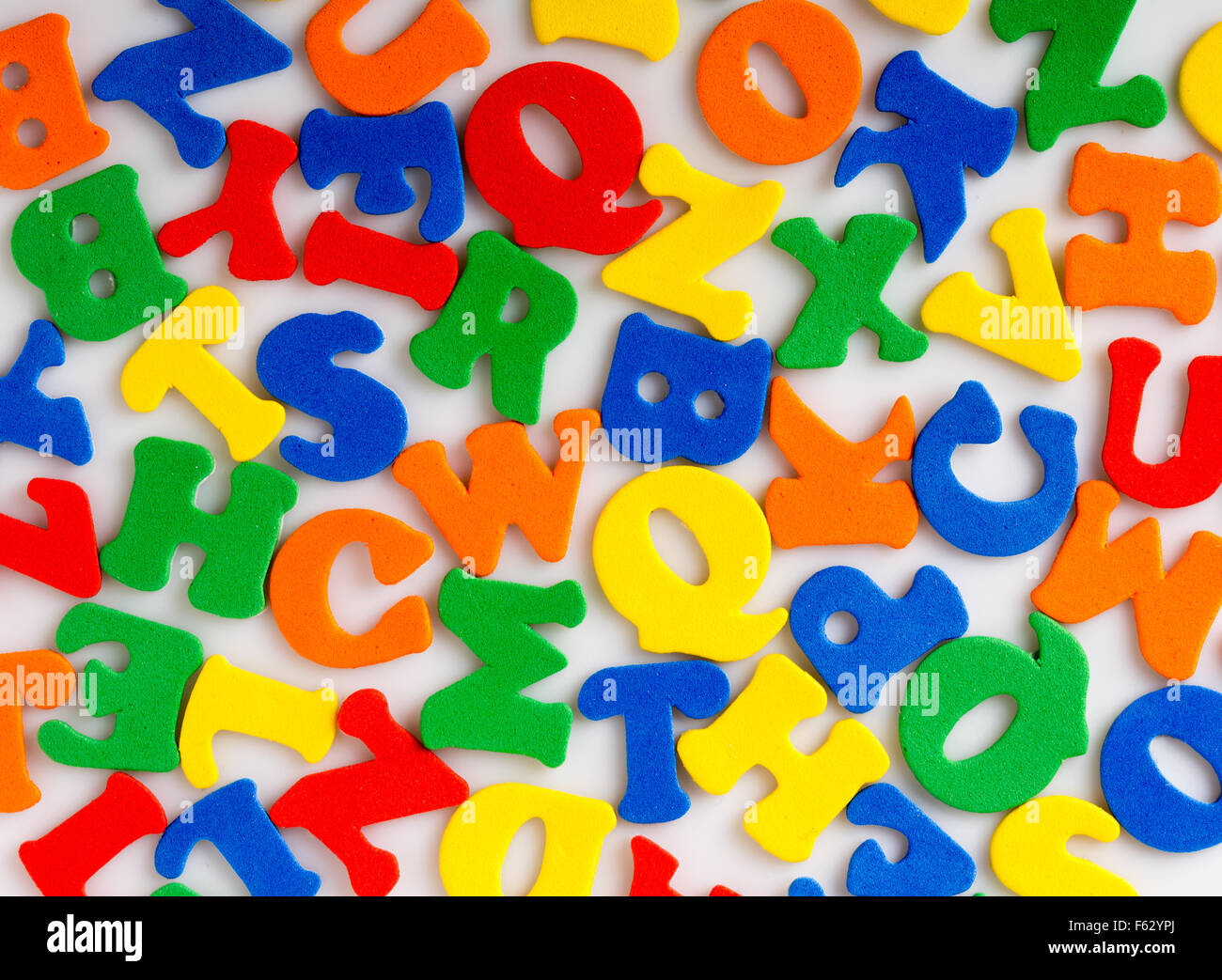 Abstrakten bunten Buchstaben. Verwendung für Hintergrund oder Textur Stockfoto